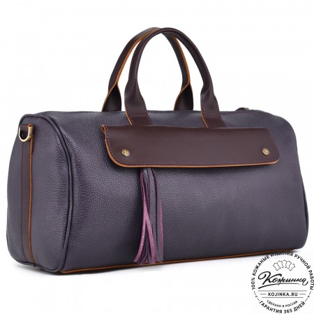 Женская кожаная сумка "Византия" (баклажан)